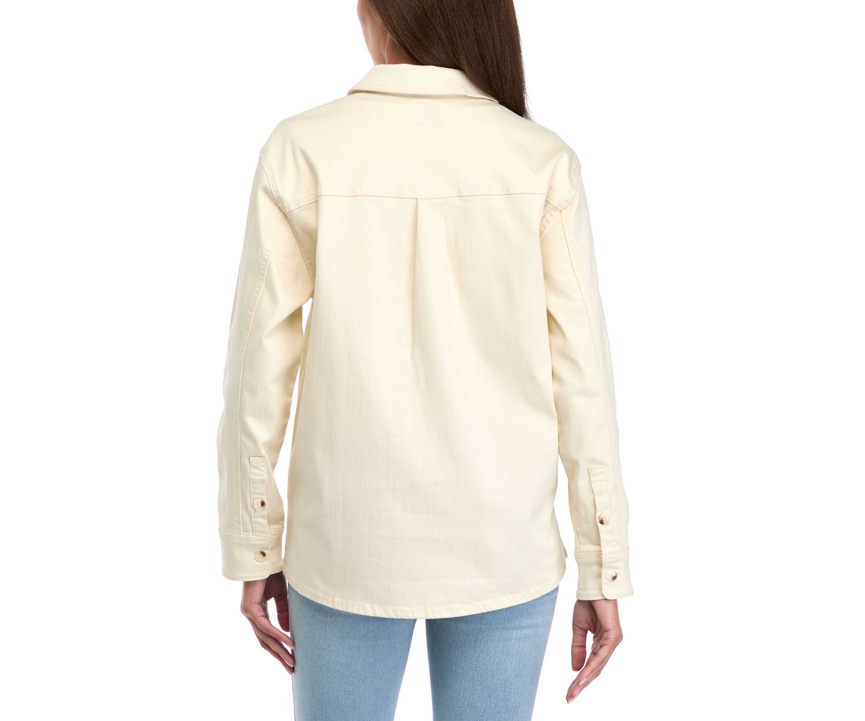 Womens Denim Shacket