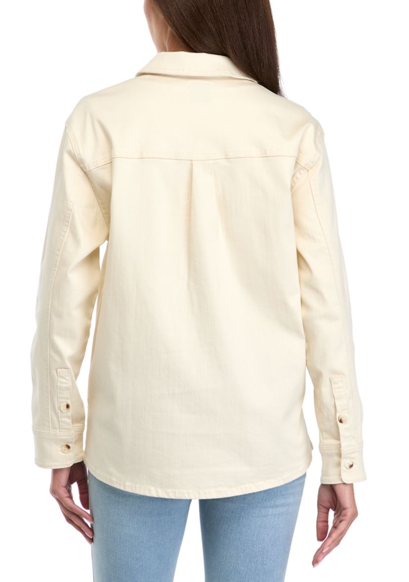 Womens Denim Shacket