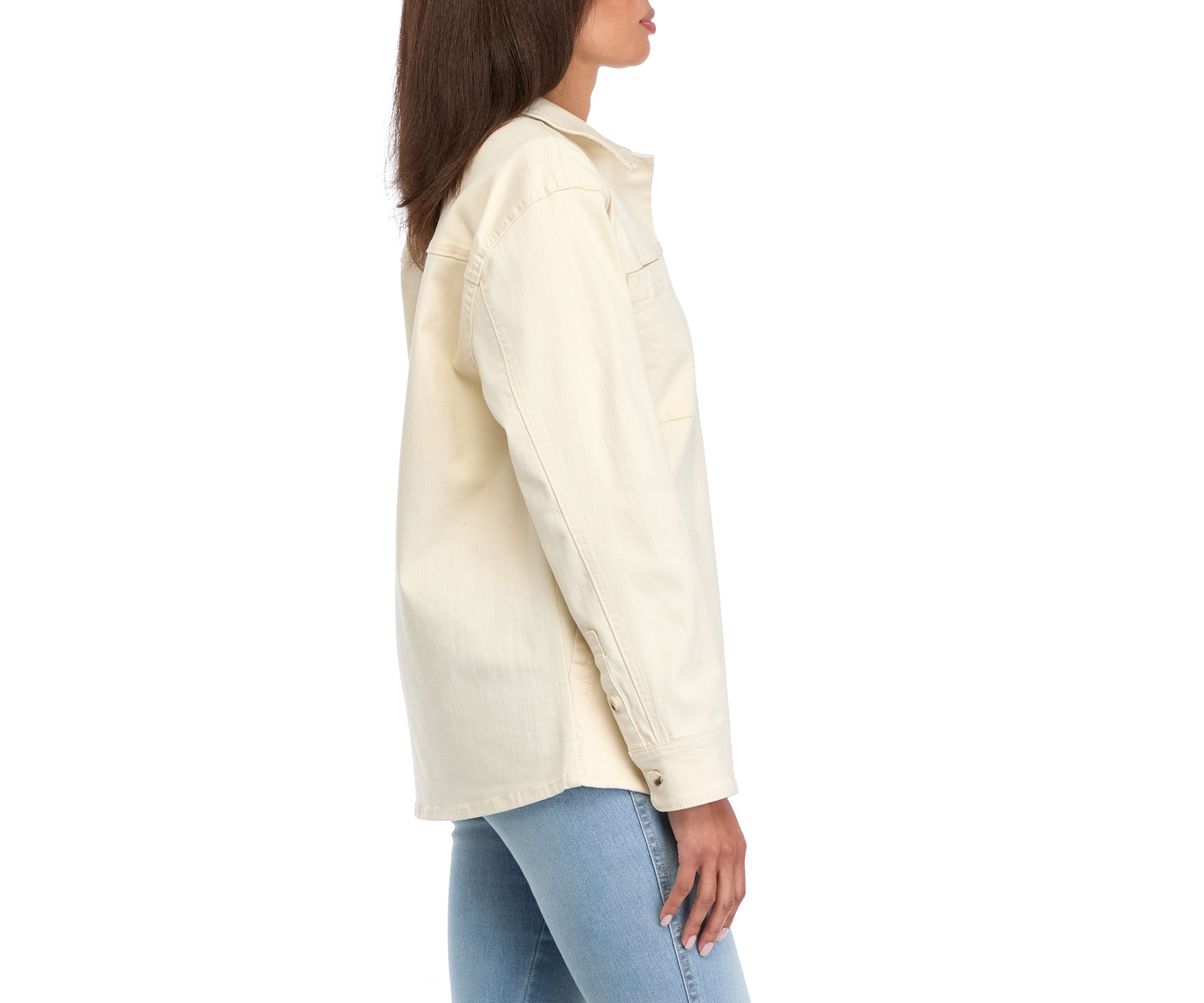 Womens Denim Shacket