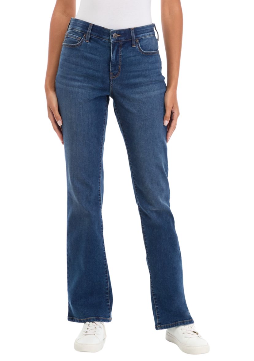 Womens Mid Rise Bootcut Jeans 