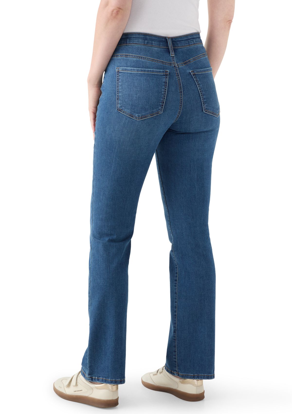 Womens Mid Rise Bootcut Jeans 