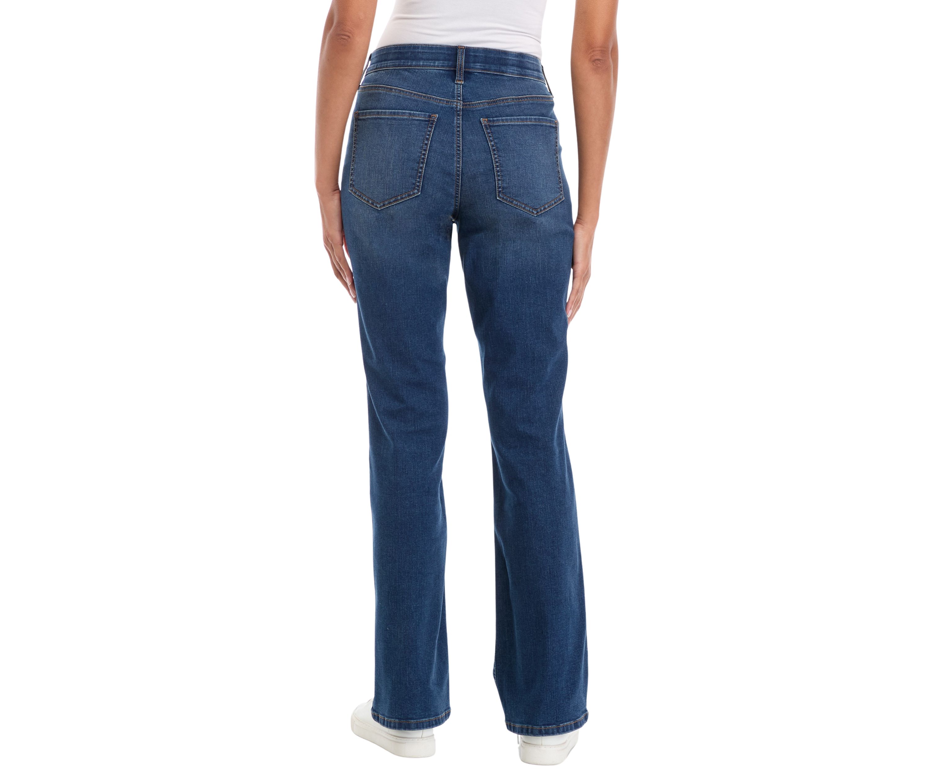 Womens Mid Rise Bootcut Jeans 