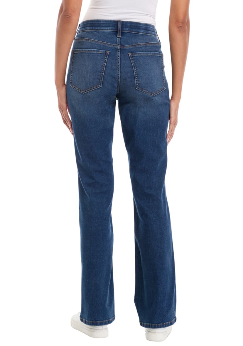 Womens Mid Rise Bootcut Jeans 