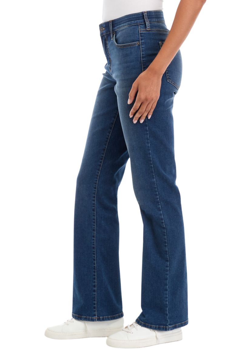 Womens Mid Rise Bootcut Jeans 