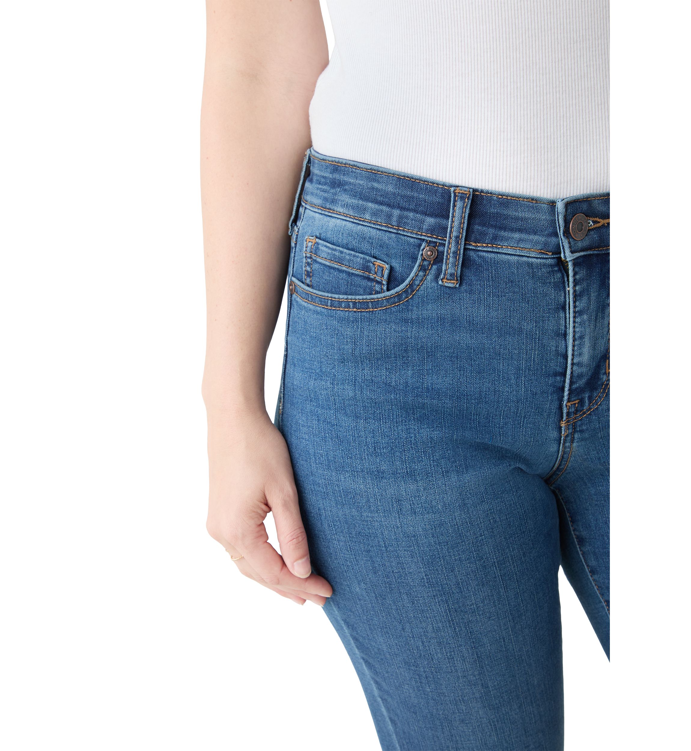 Womens Mid Rise Bootcut Jeans 