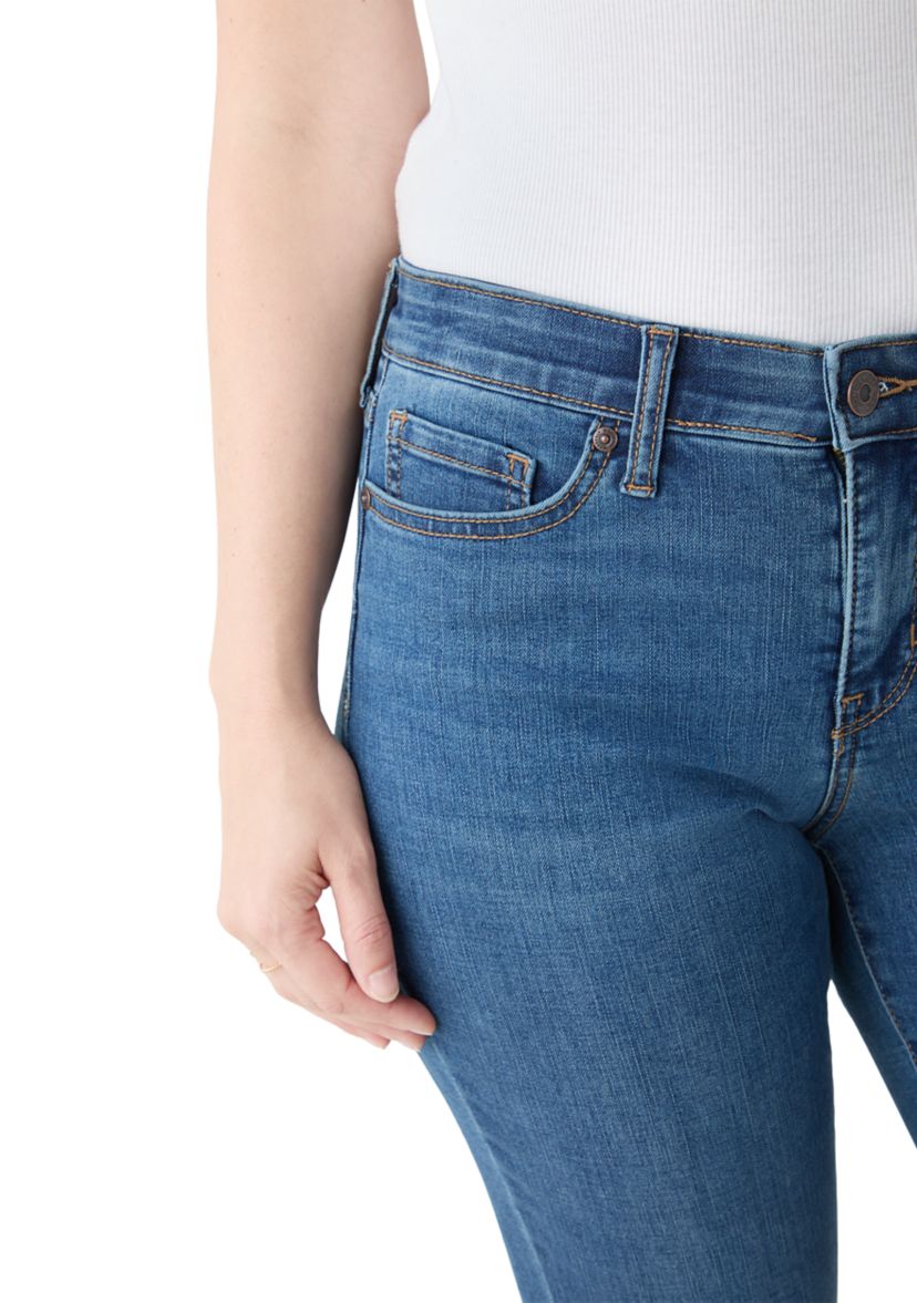Womens Mid Rise Bootcut Jeans 