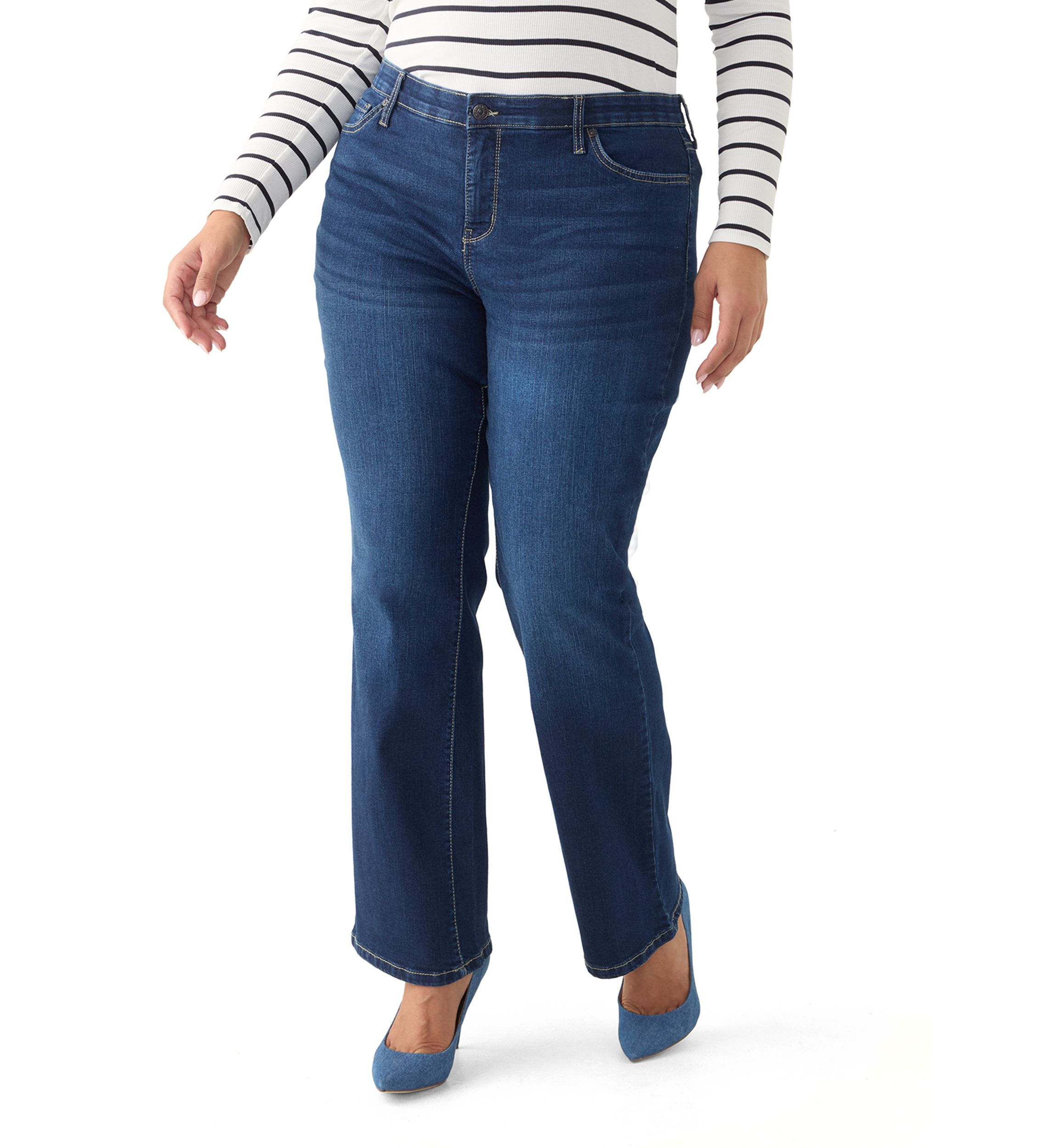 Plus Size Midrise Bootcut Jeans 