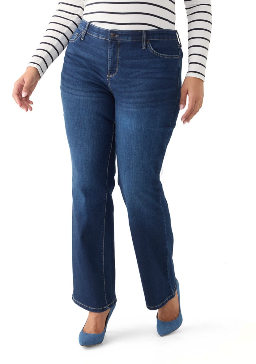 Plus Size Midrise Bootcut Jeans 