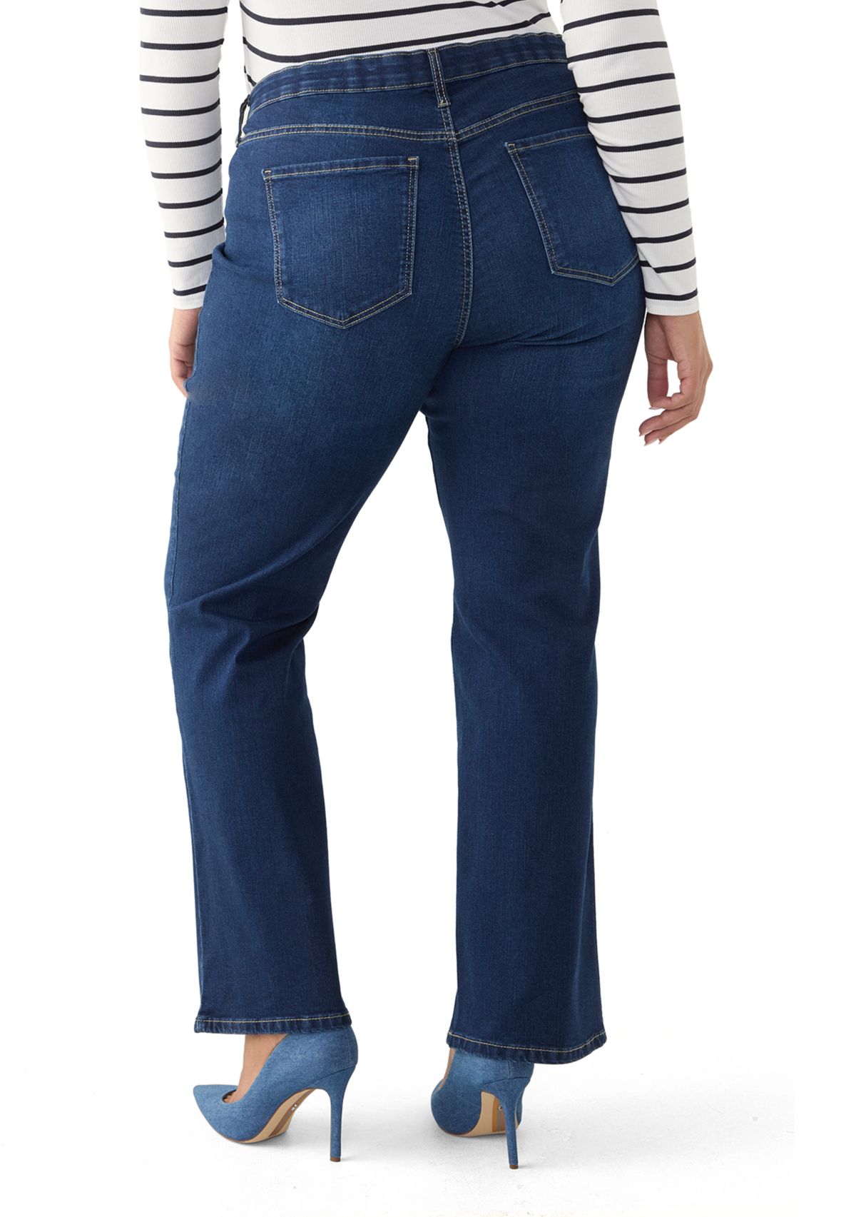 Plus Size Midrise Bootcut Jeans 