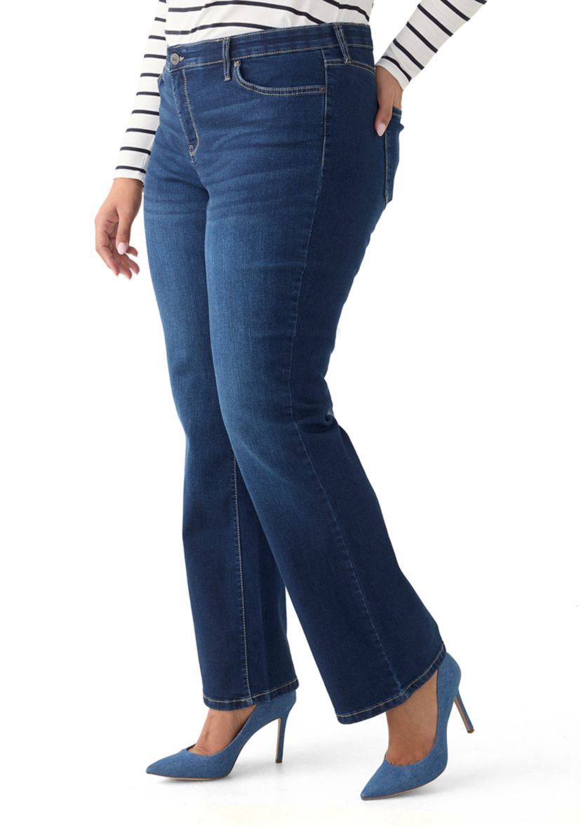 Plus Size Midrise Bootcut Jeans 