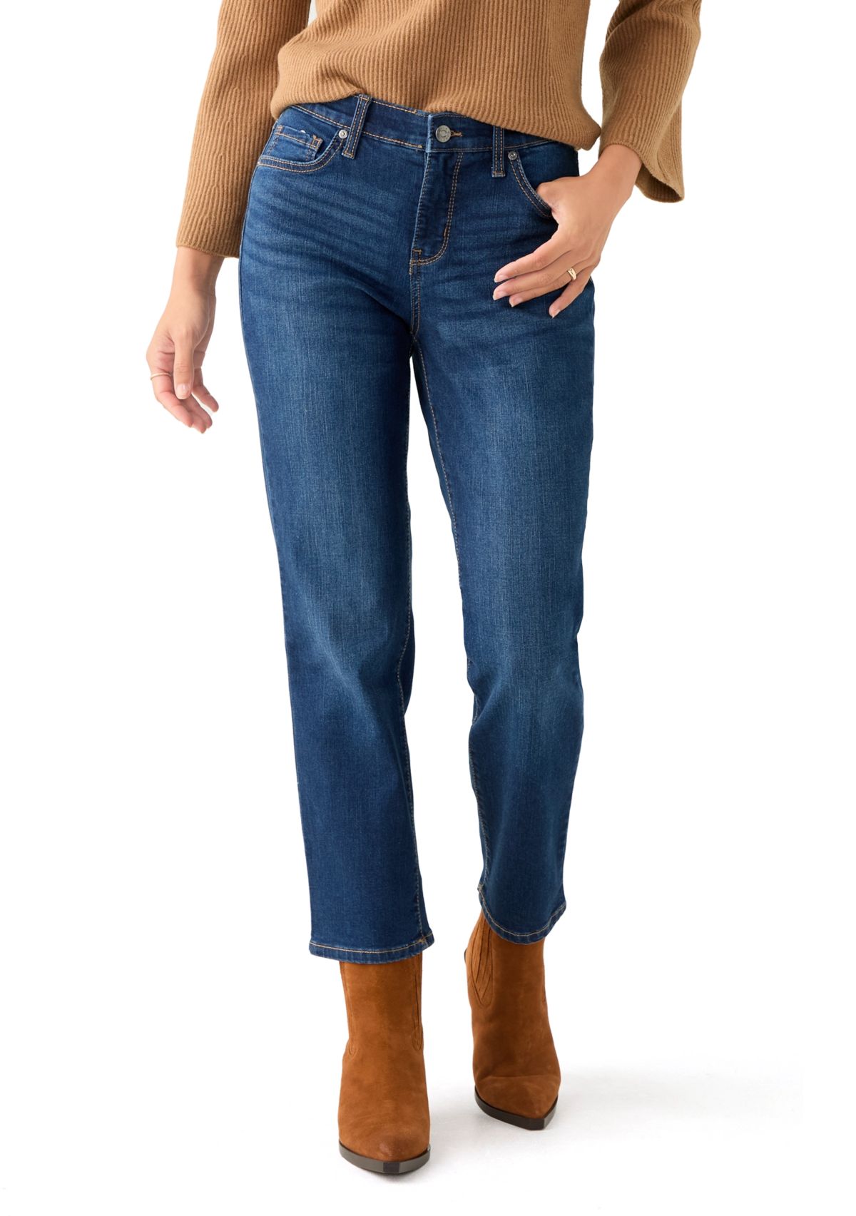 Petite Straight Jeans 