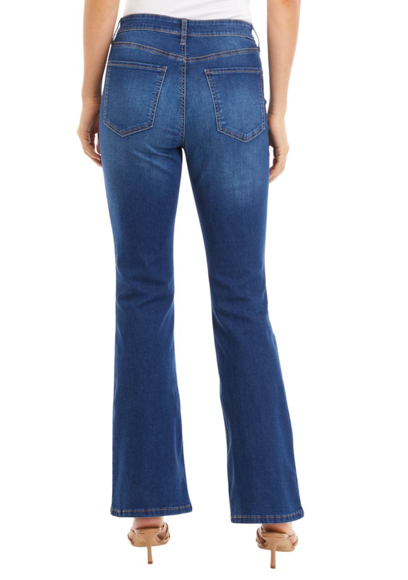Womens High Rise Flare Jeans
