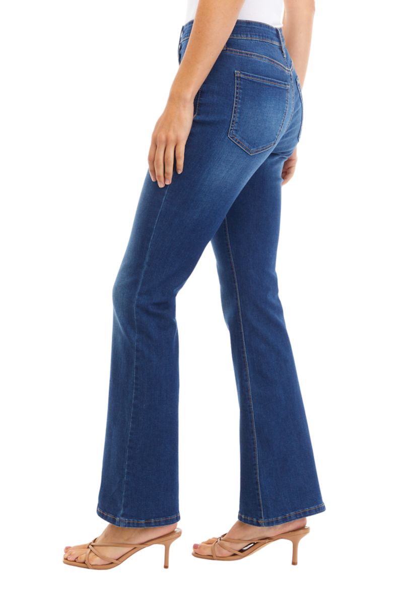 Womens High Rise Flare Jeans