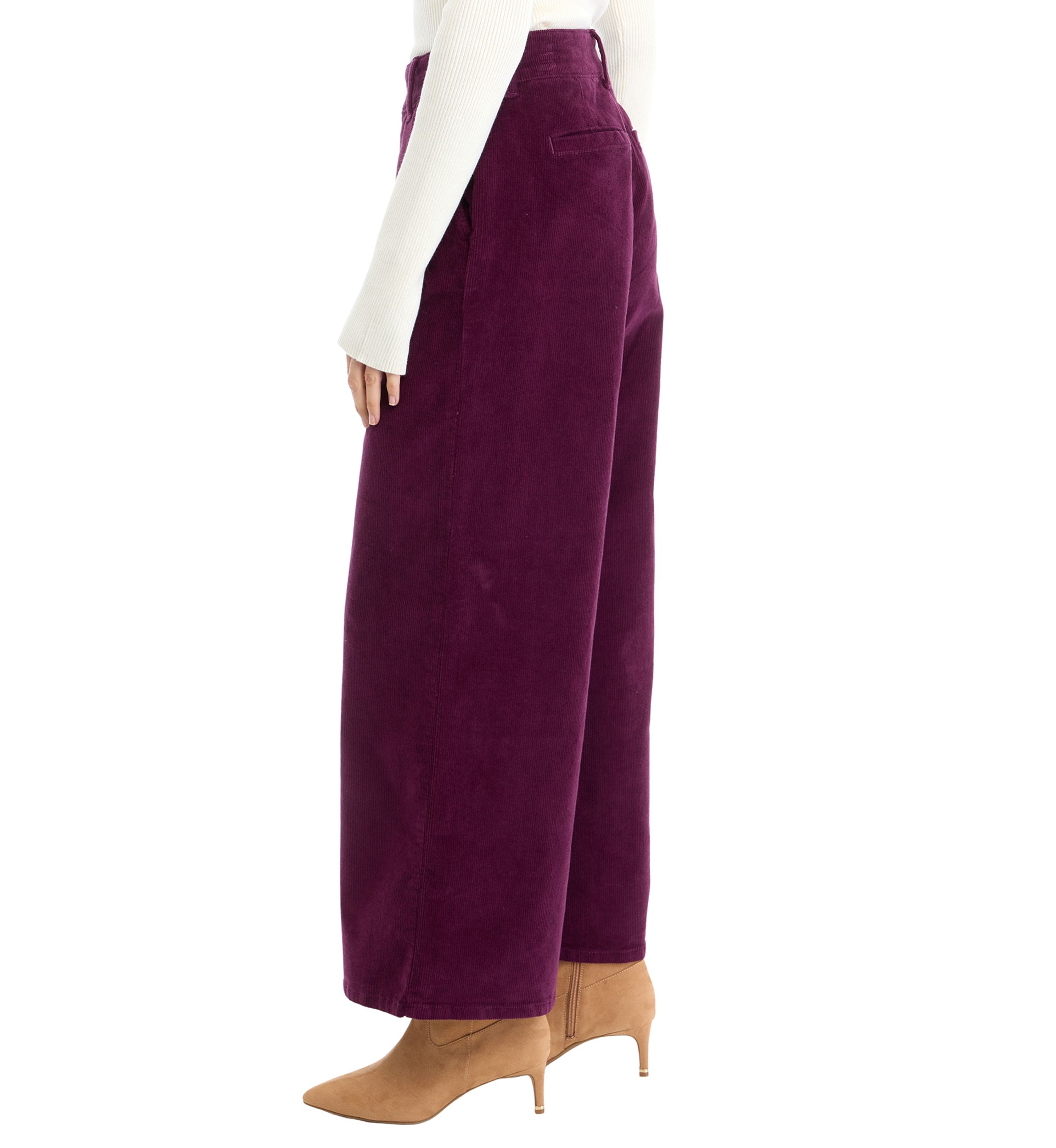 Petite Corduroy Trouser Pants