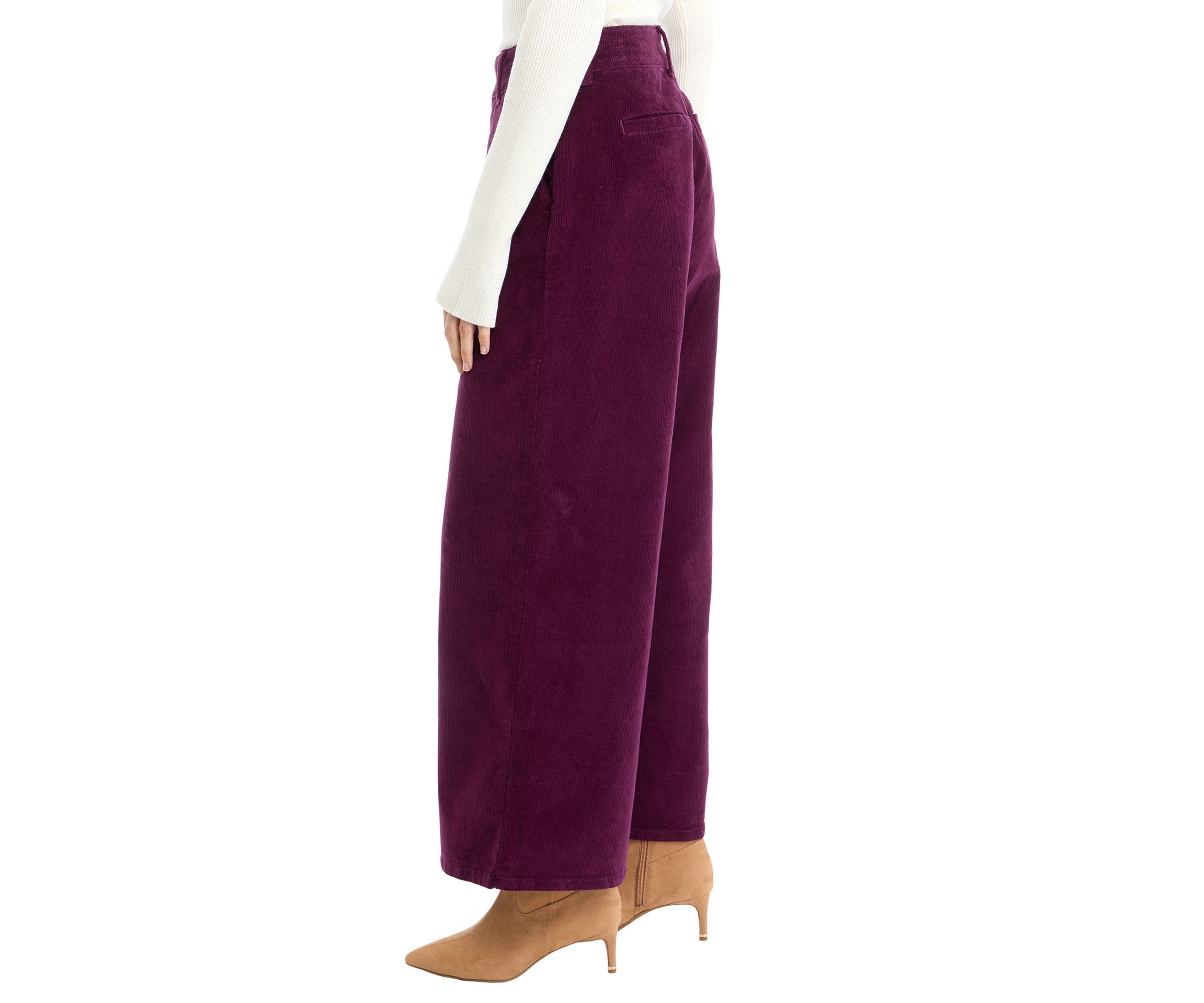 Petite Corduroy Trouser Pants