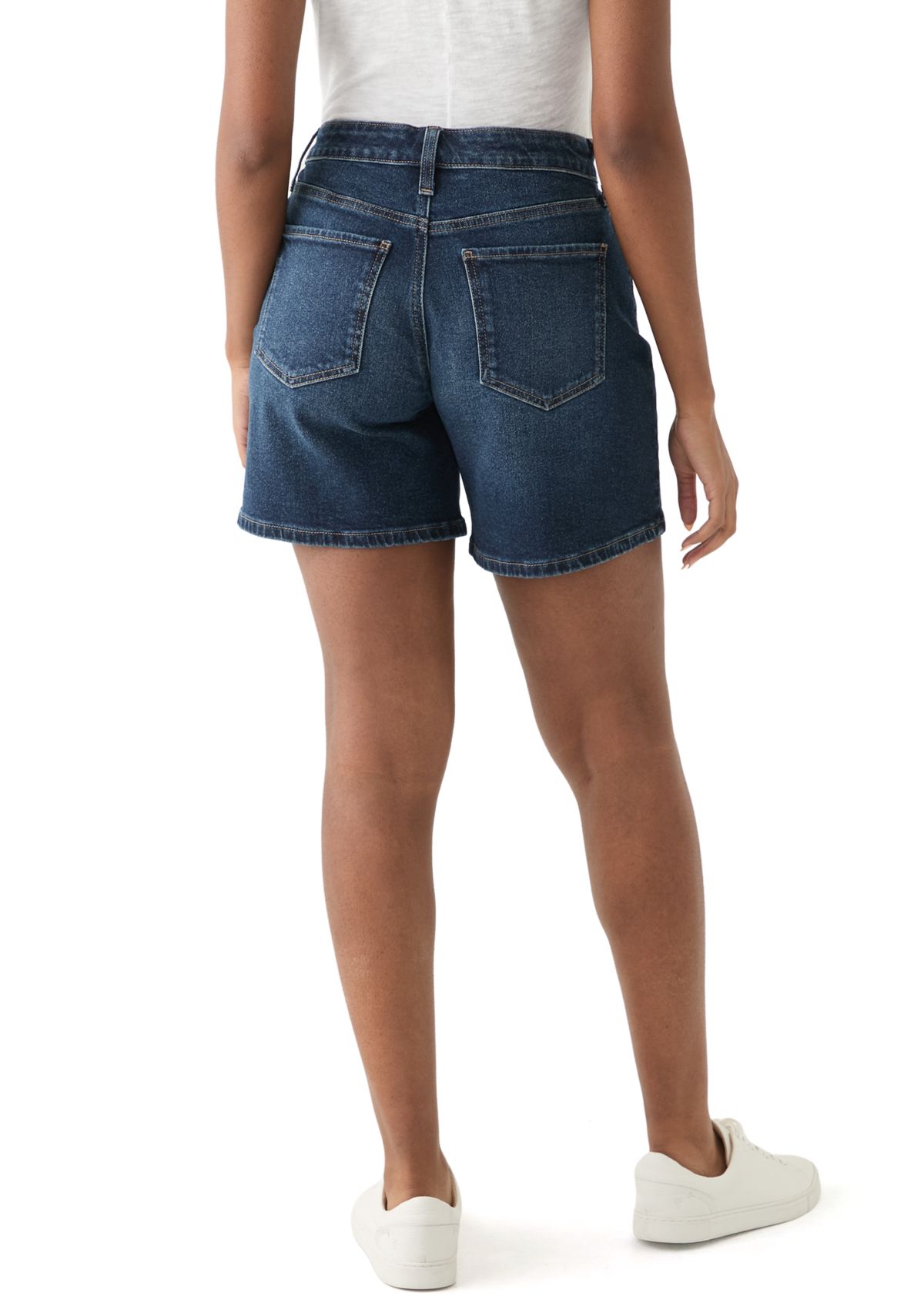 Womens Mid Rise 7" Relaxed Boyfriend Shorts