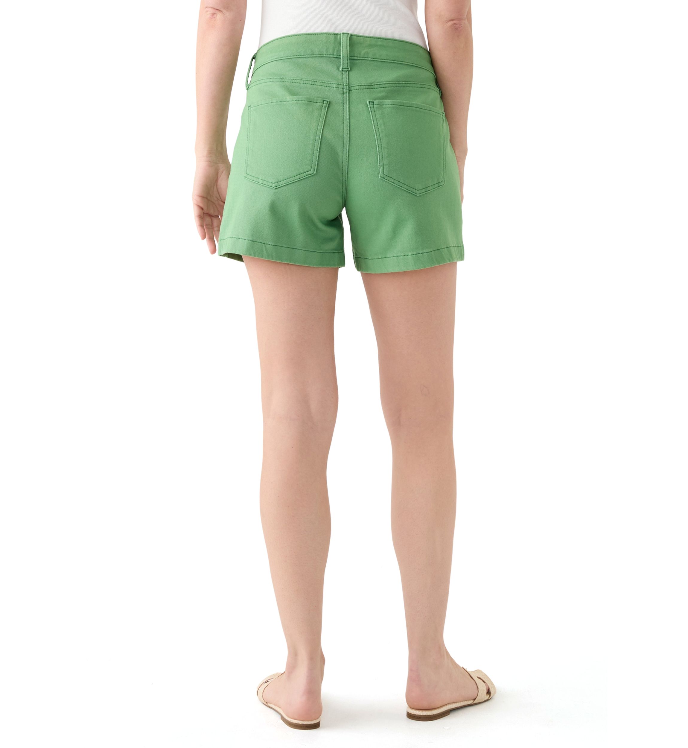 Womens Mid Rise Utility Shorts