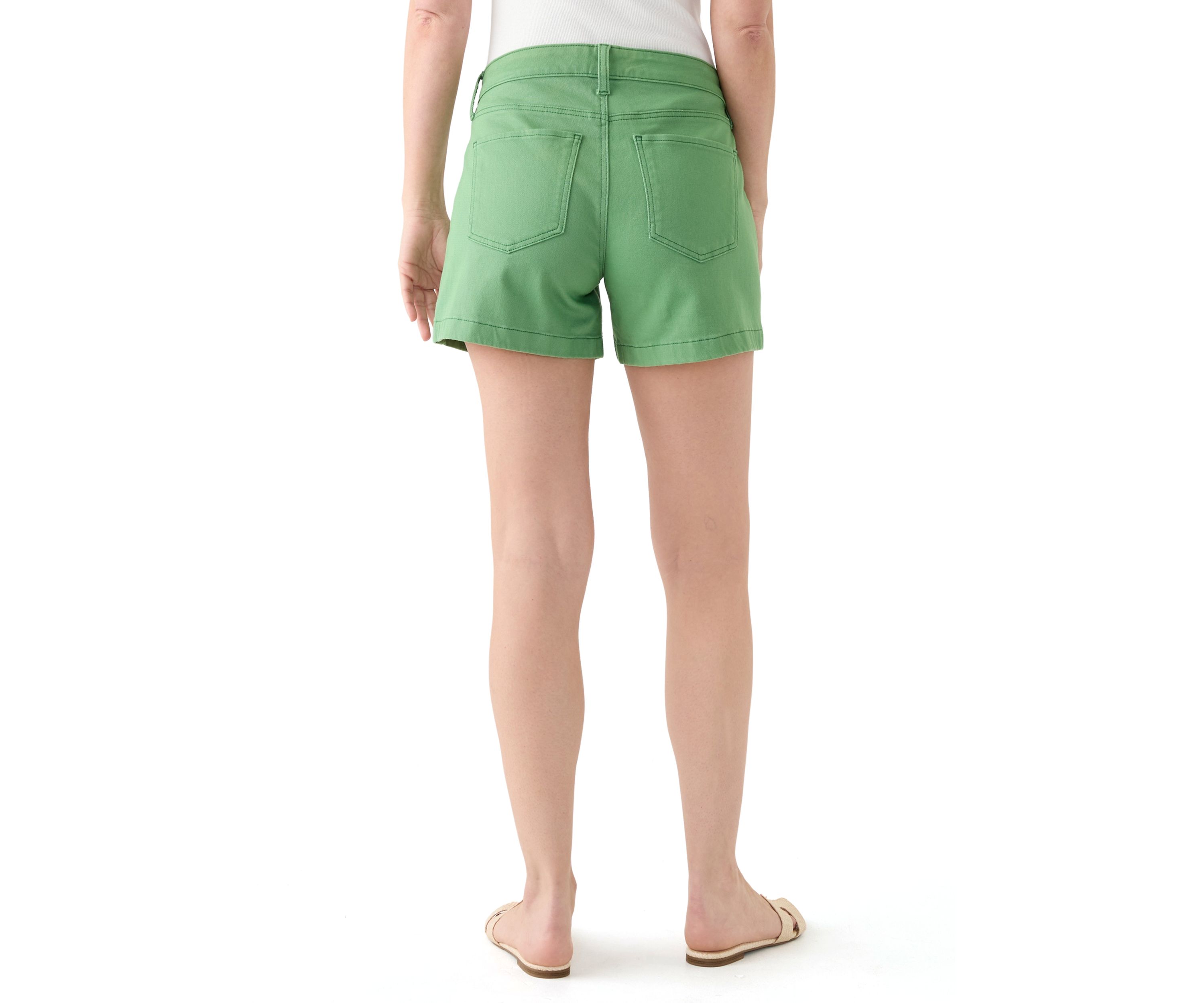 Womens Mid Rise Utility Shorts