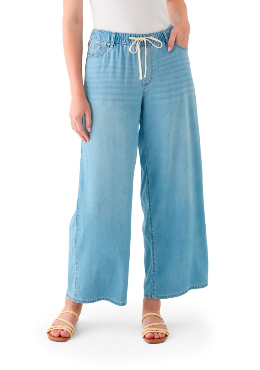Womens Soft Drape Wide Leg Pants