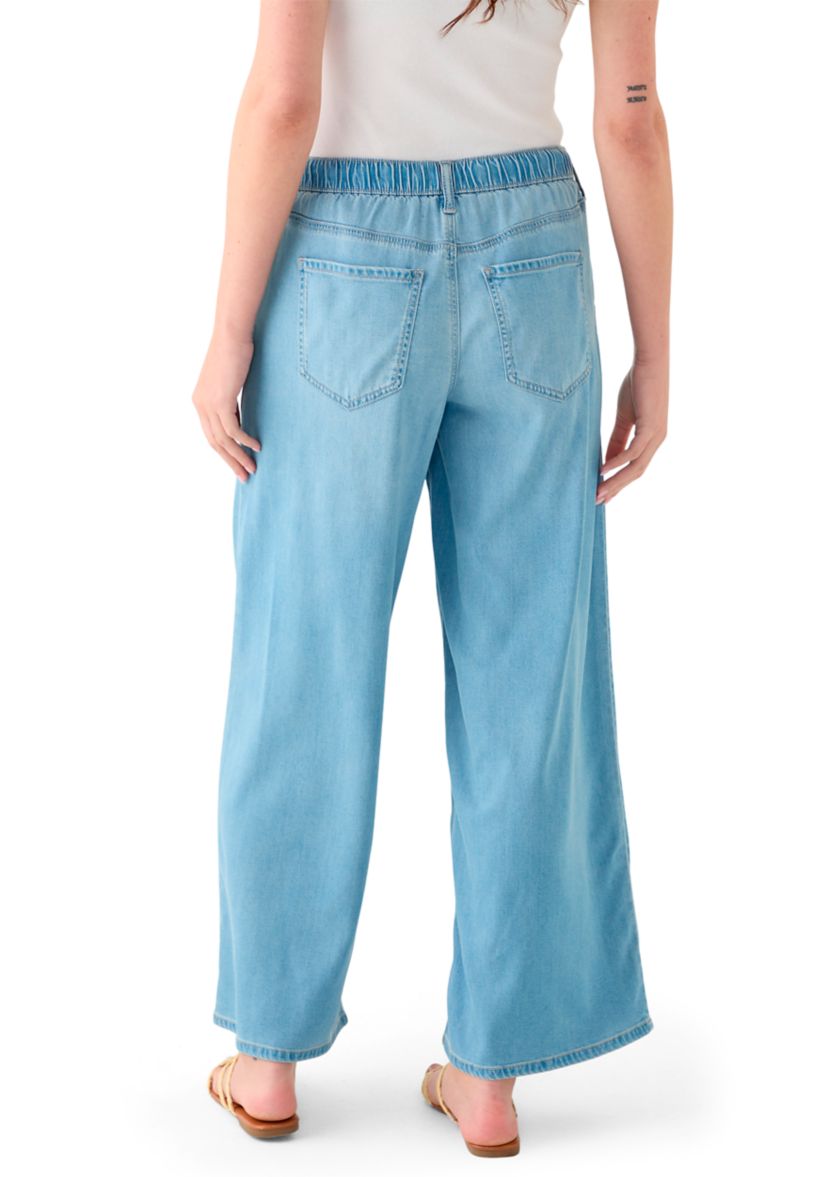 Womens Soft Drape Wide Leg Pants