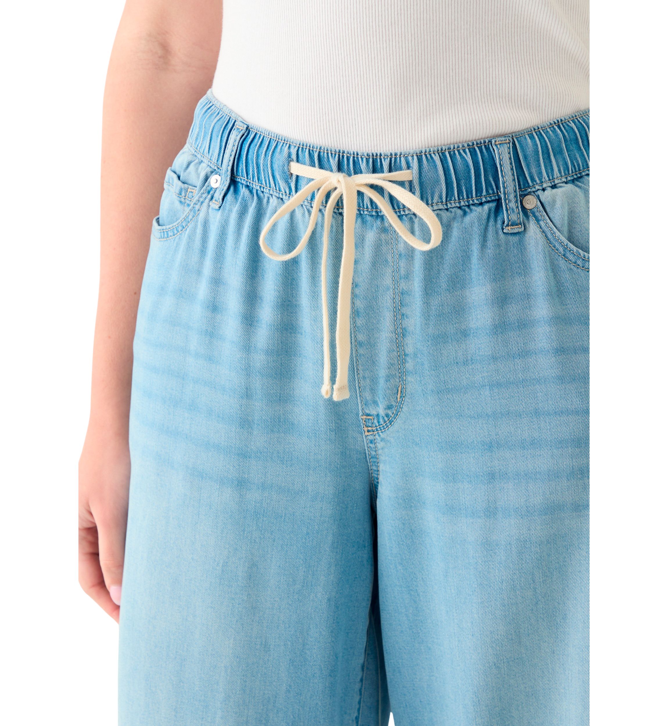 Womens Soft Drape Wide Leg Pants