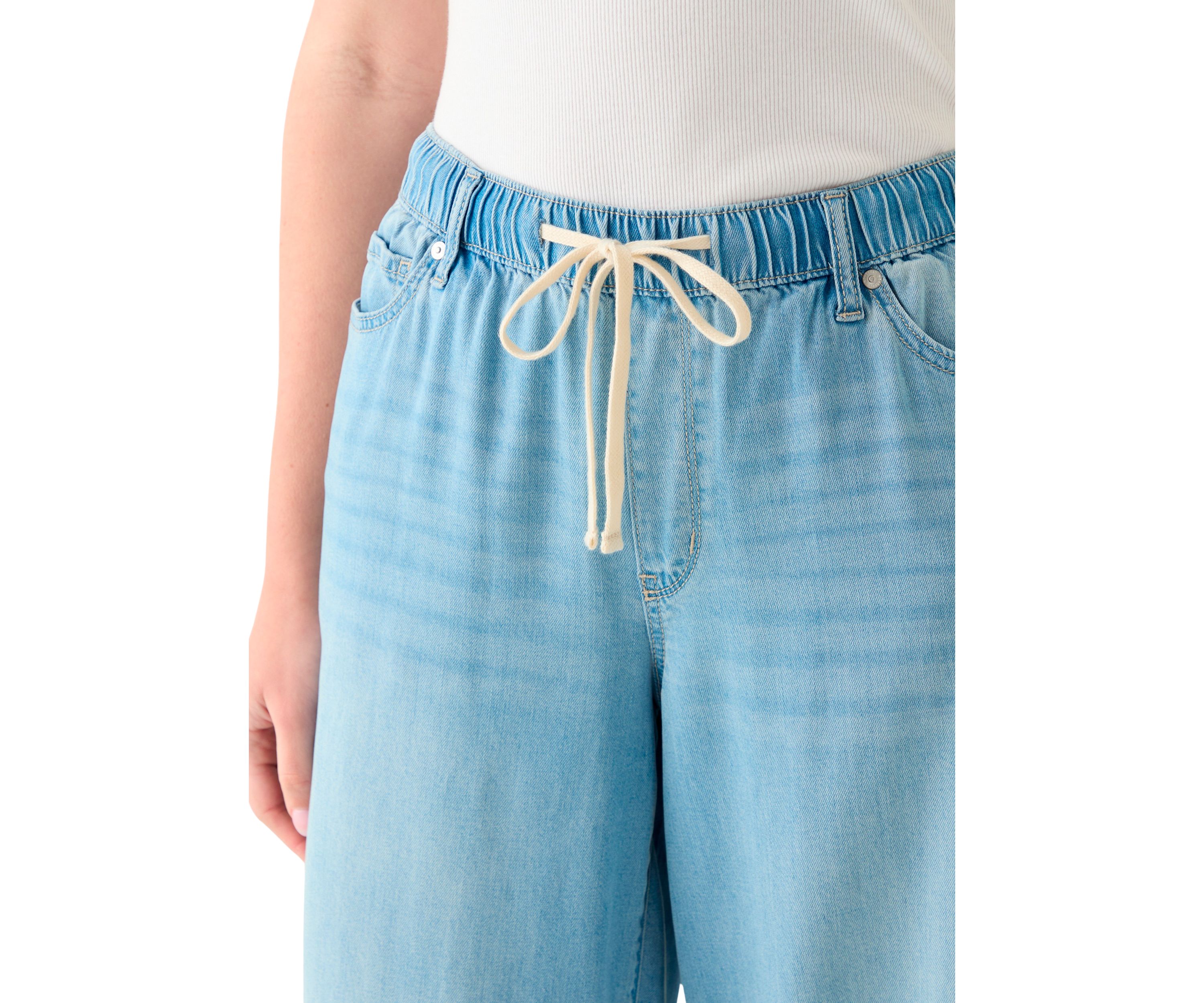 Womens Soft Drape Wide Leg Pants