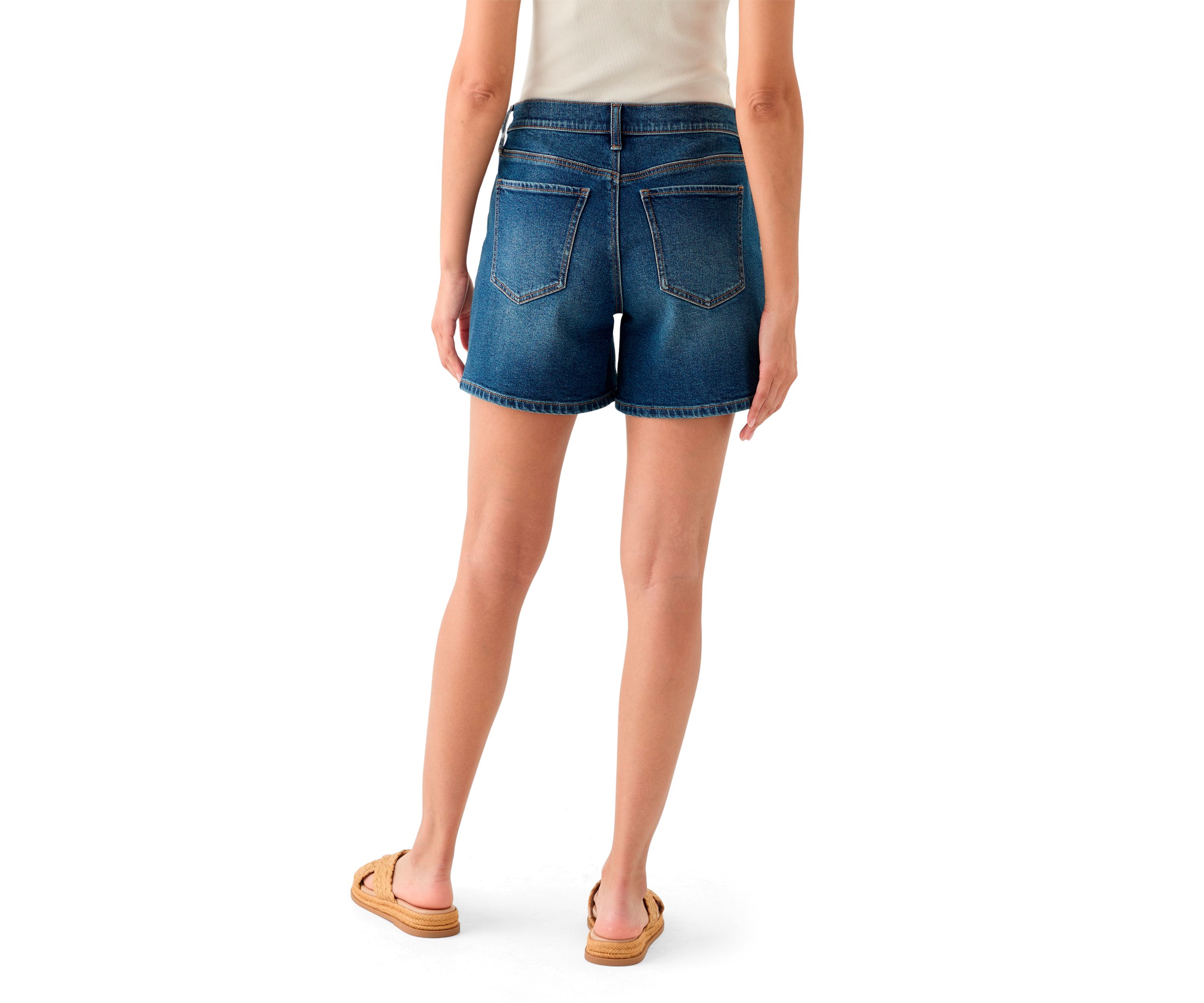 Womens Tie Waist Long Shorts