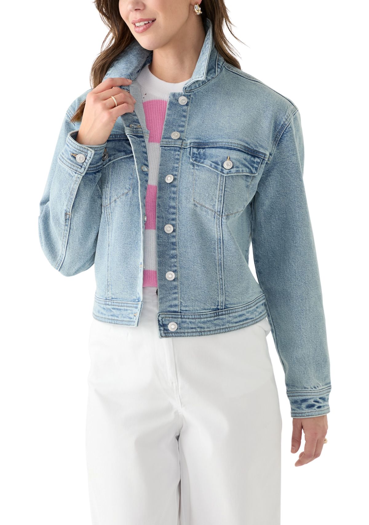 Womens Cropped Denim Jacket
