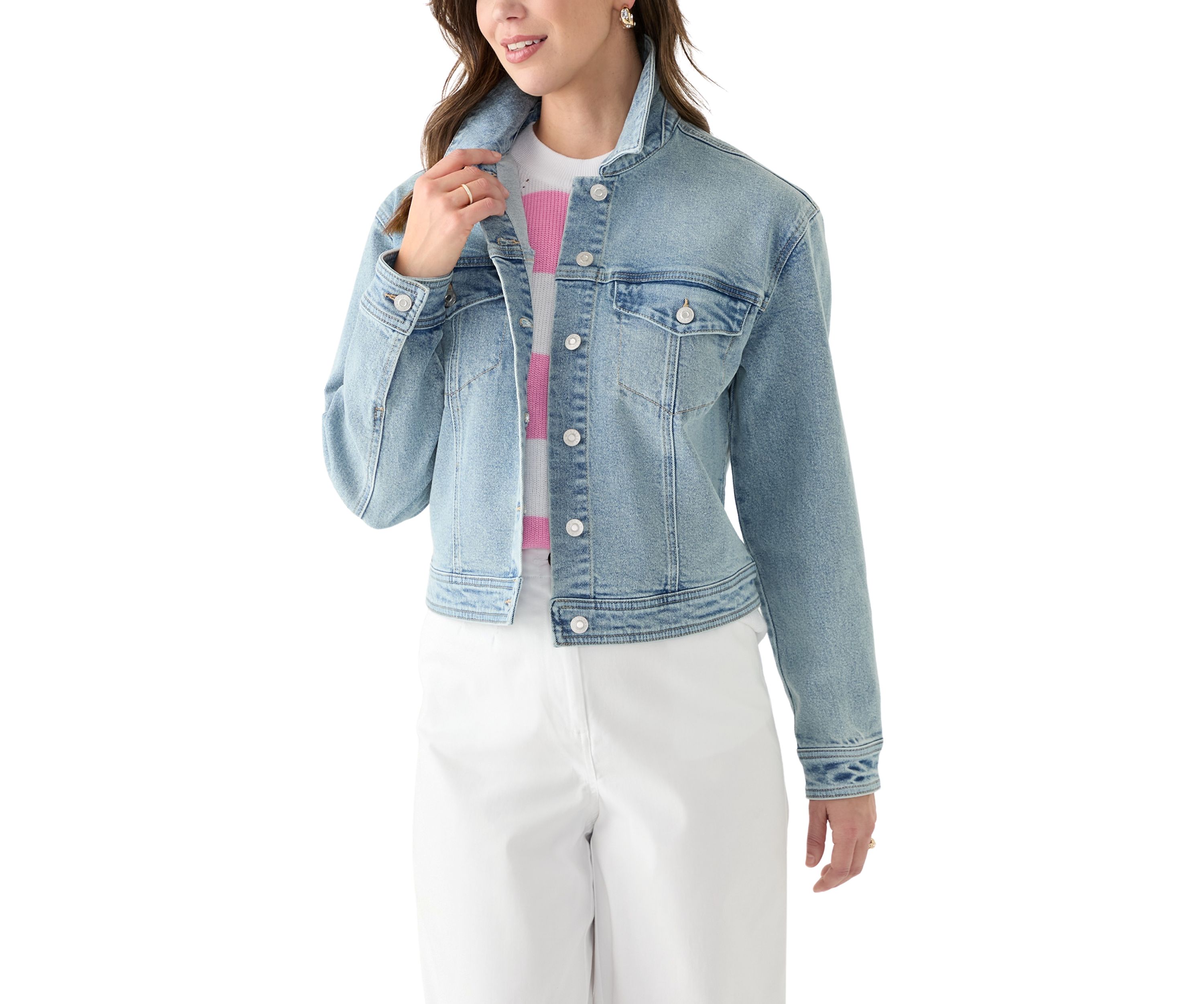 Womens Cropped Denim Jacket