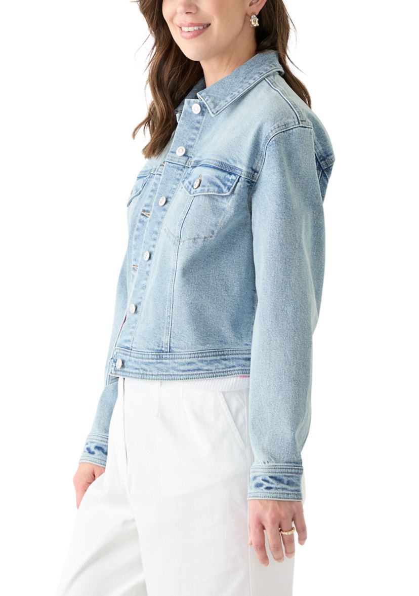Womens Cropped Denim Jacket