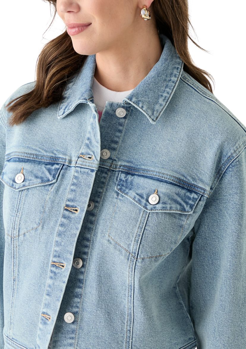 Womens Cropped Denim Jacket