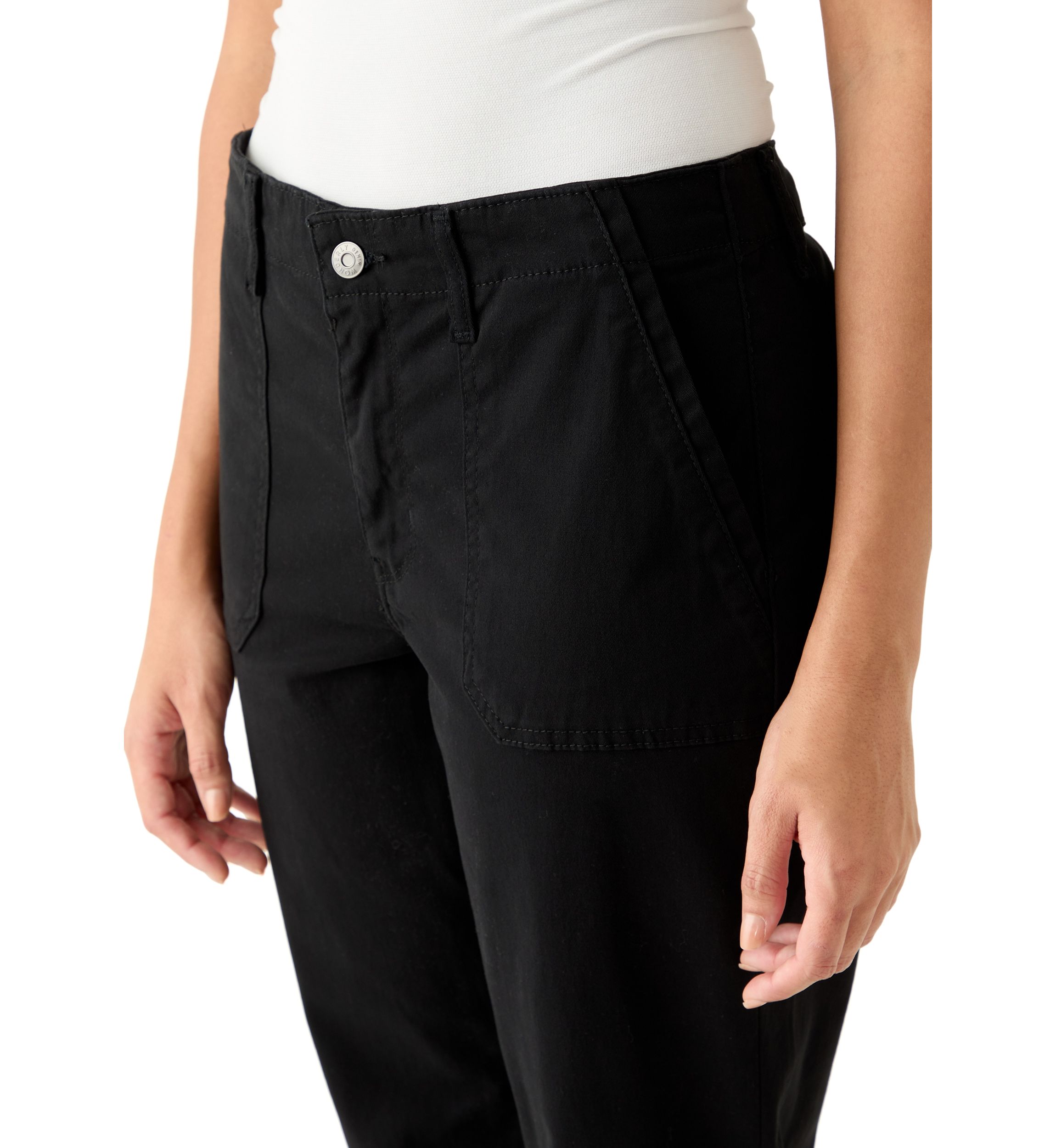 Womens Roll Cuff Ankle Pants