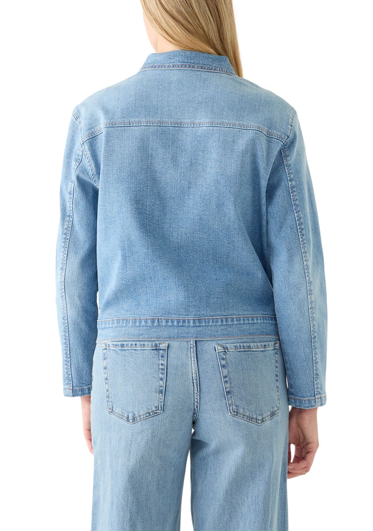 Womens Patch Pocket Denim Jacket 