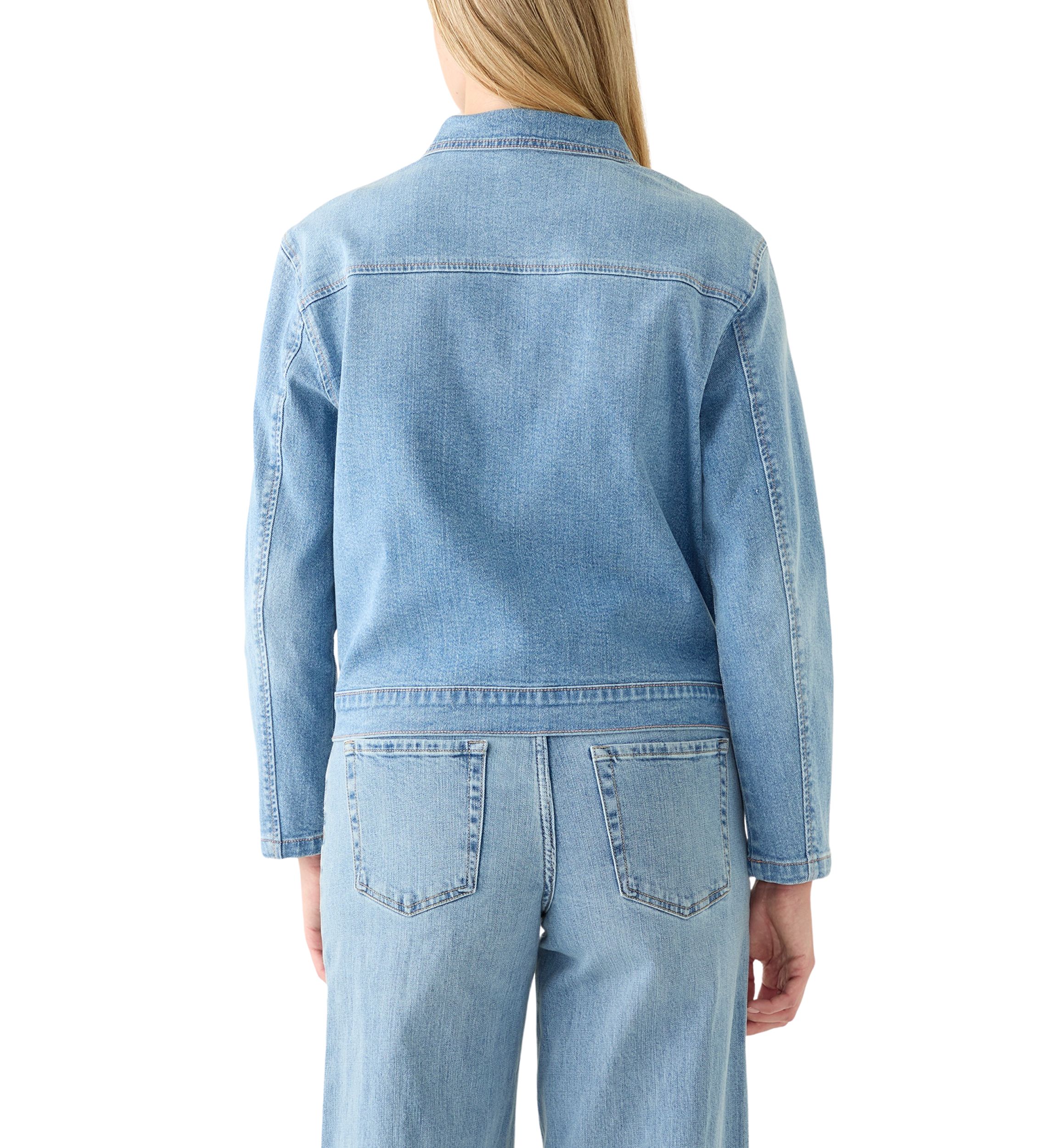 Womens Patch Pocket Denim Jacket 