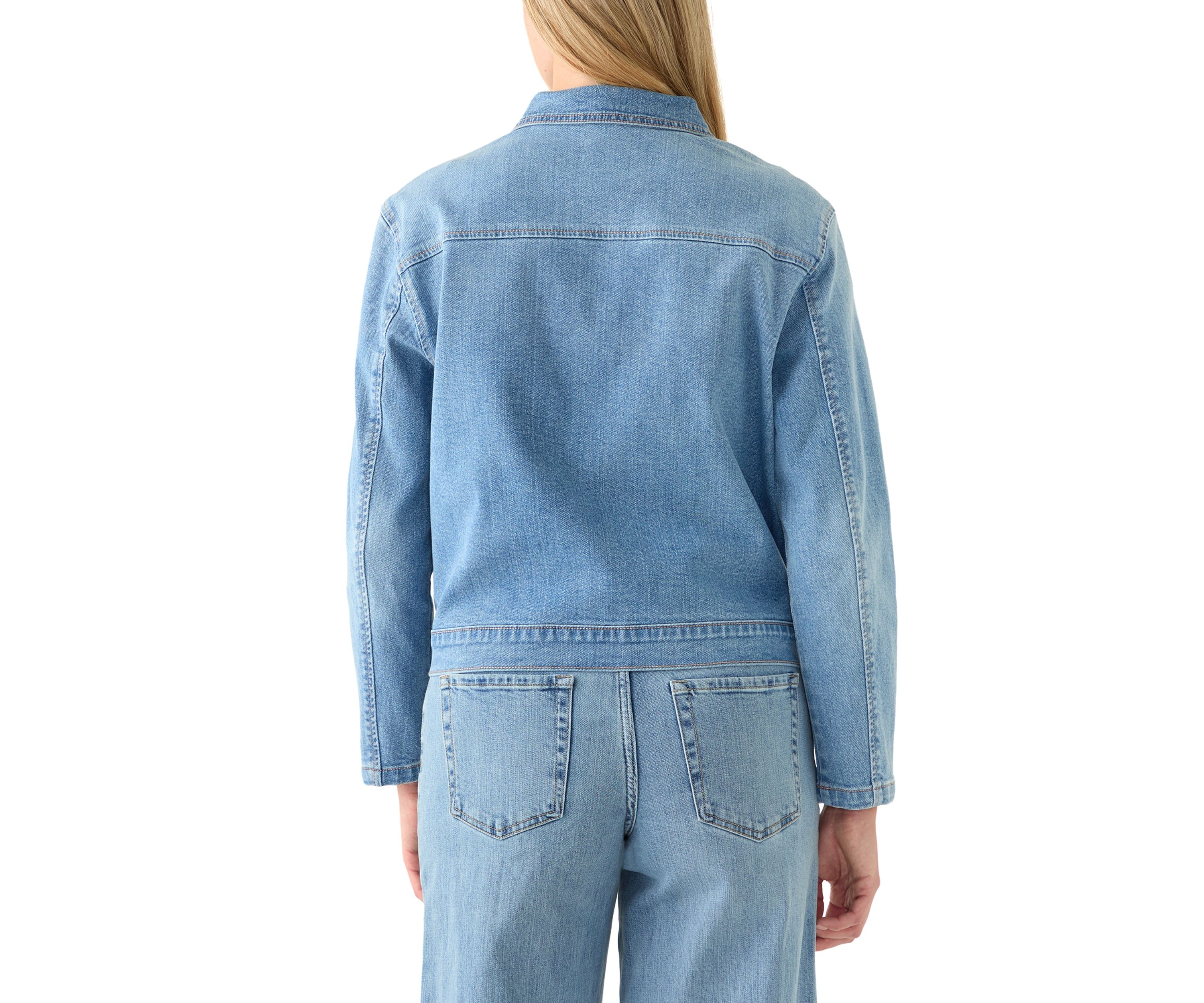 Womens Patch Pocket Denim Jacket 