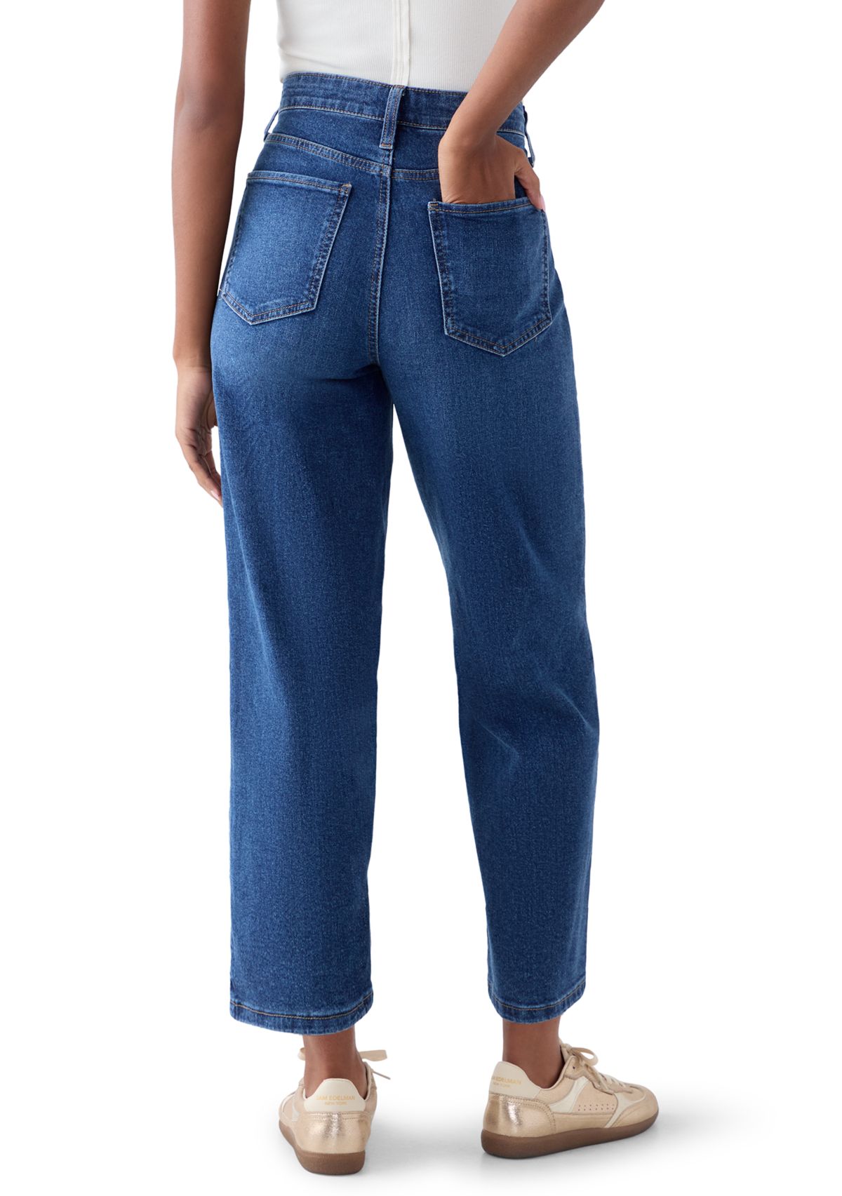 Women’s Straight-Leg Seamed Front Ankle Jeans