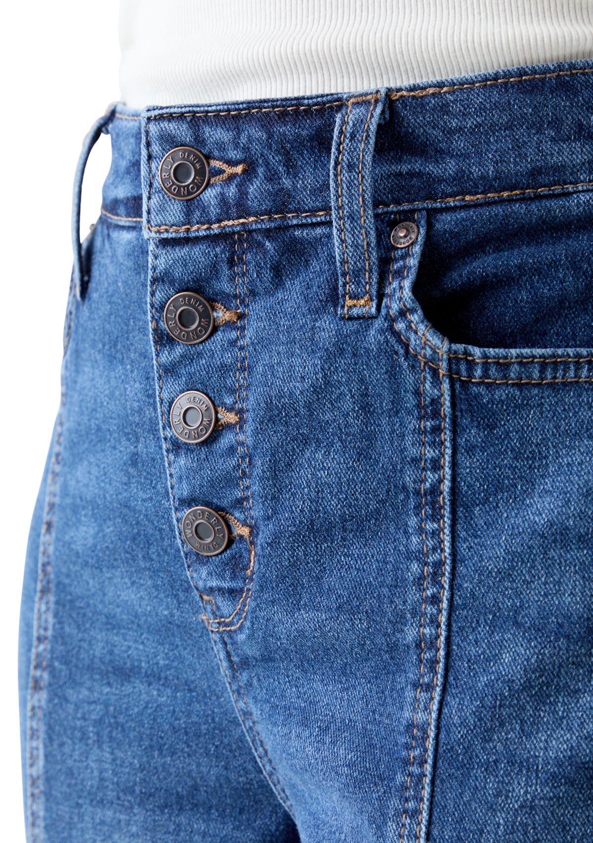 Women’s Straight-Leg Seamed Front Ankle Jeans