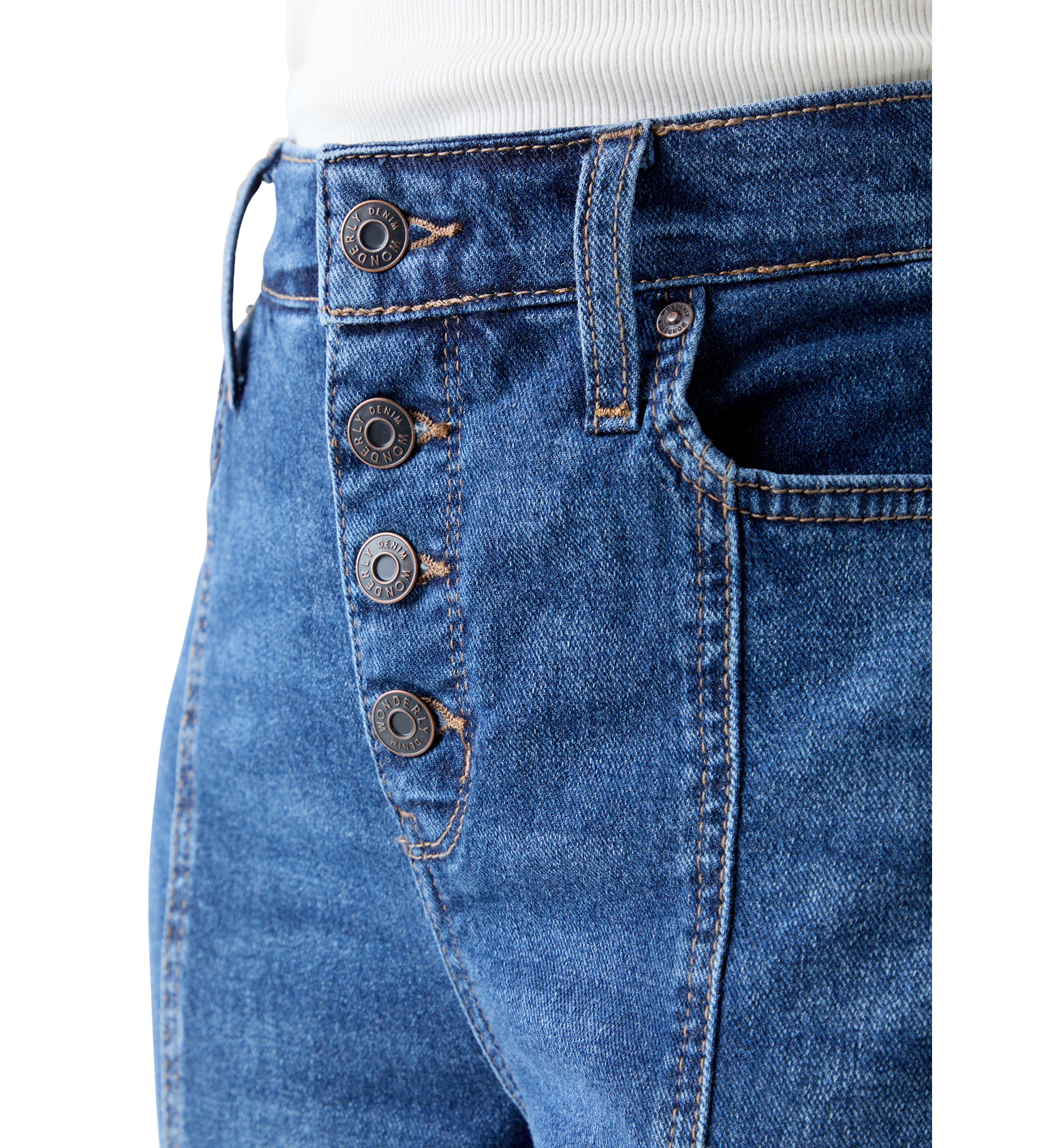 Women’s Straight-Leg Seamed Front Ankle Jeans