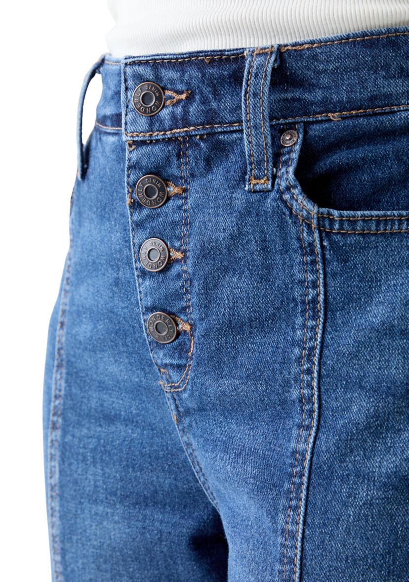 Women’s Straight-Leg Seamed Front Ankle Jeans