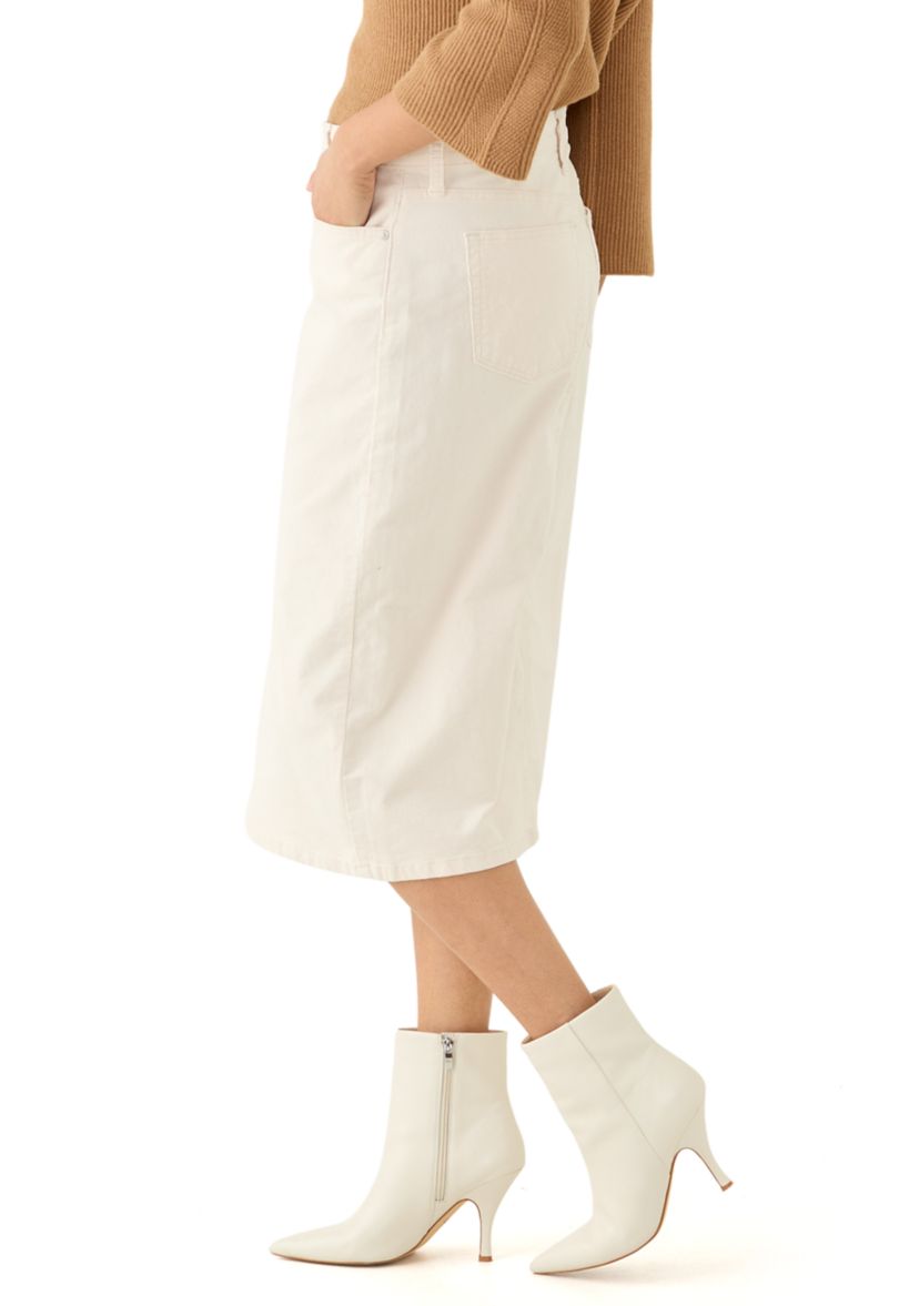Womens High Rise Corduroy Skirt
