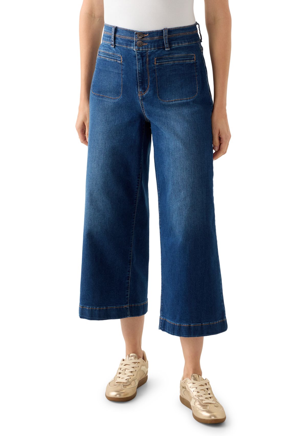 Womens Front Pocket Denim Pants