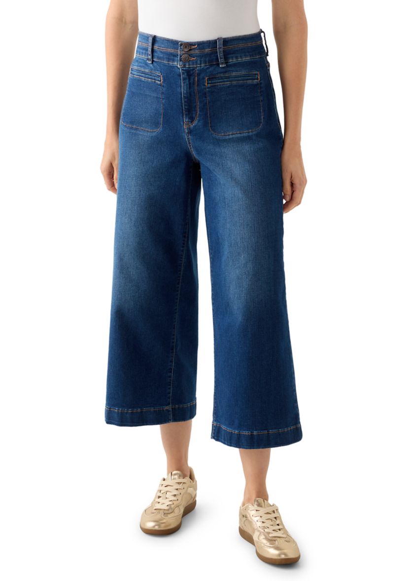 Womens Front Pocket Denim Pants