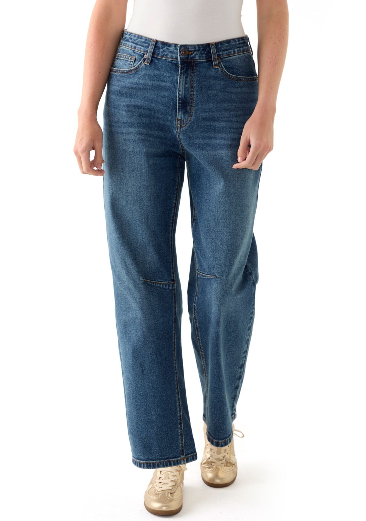 Womens Barrel Leg Jeans 