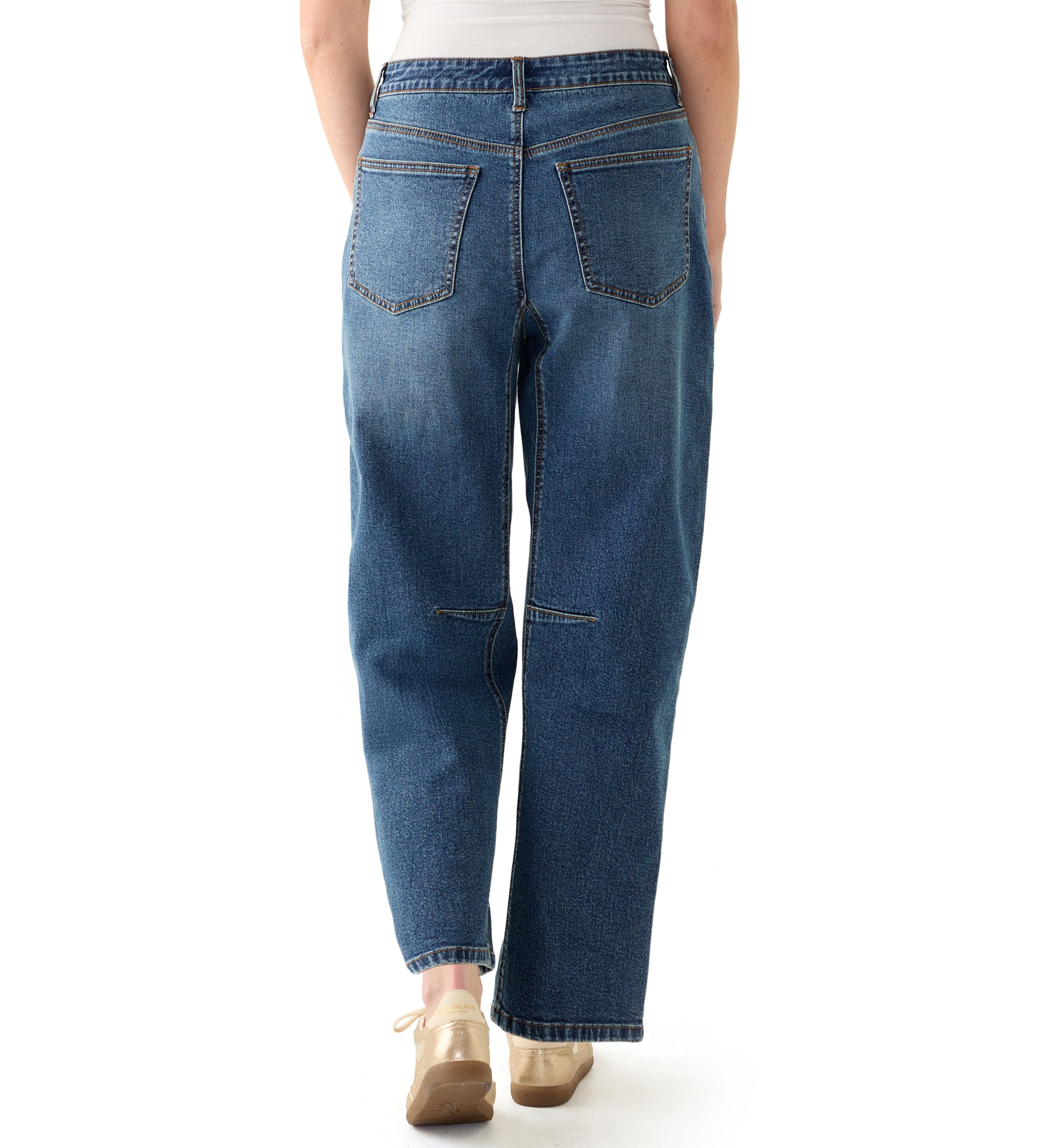 Womens Barrel Leg Jeans 