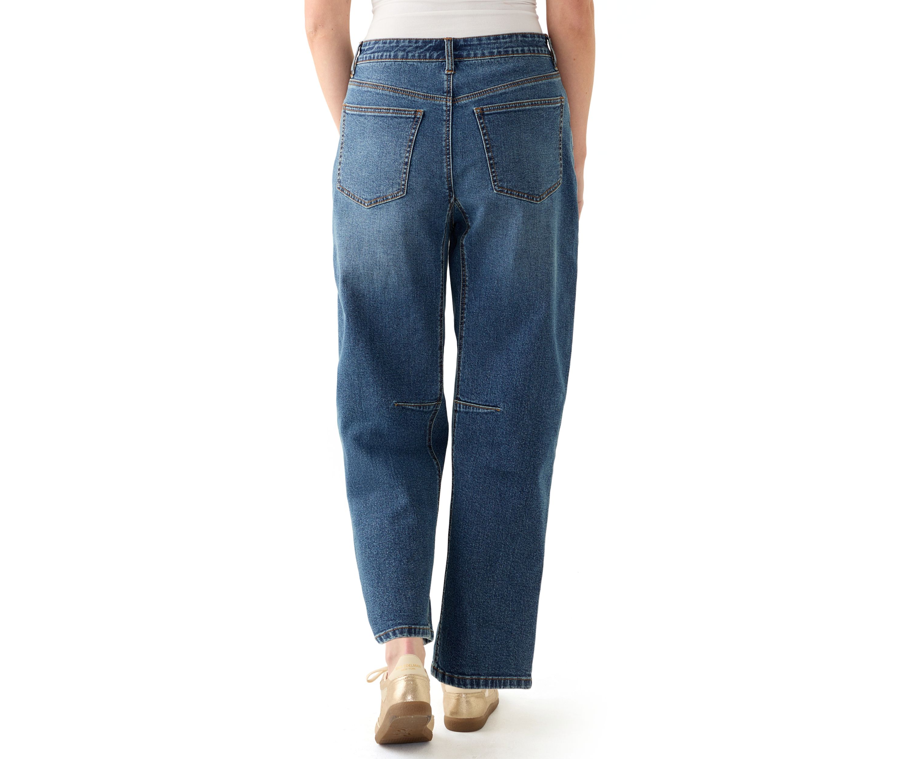 Womens Barrel Leg Jeans 
