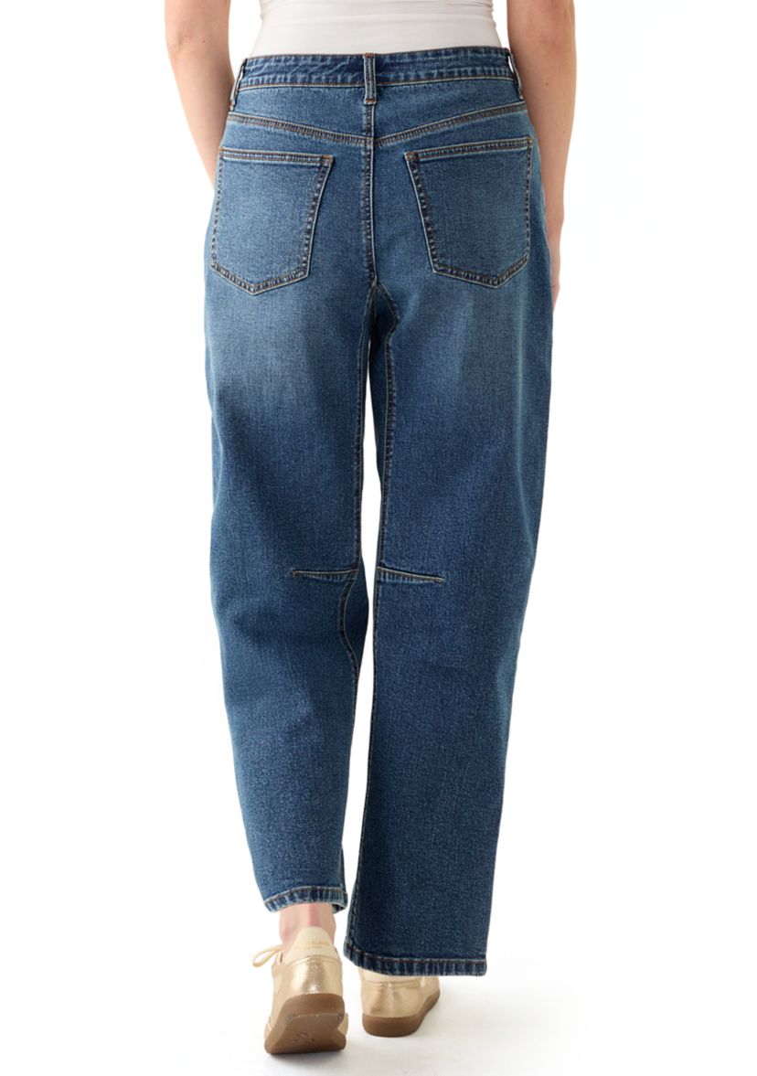 Womens Barrel Leg Jeans 