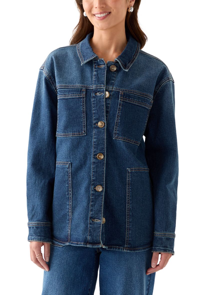 Petite Denim Shacket