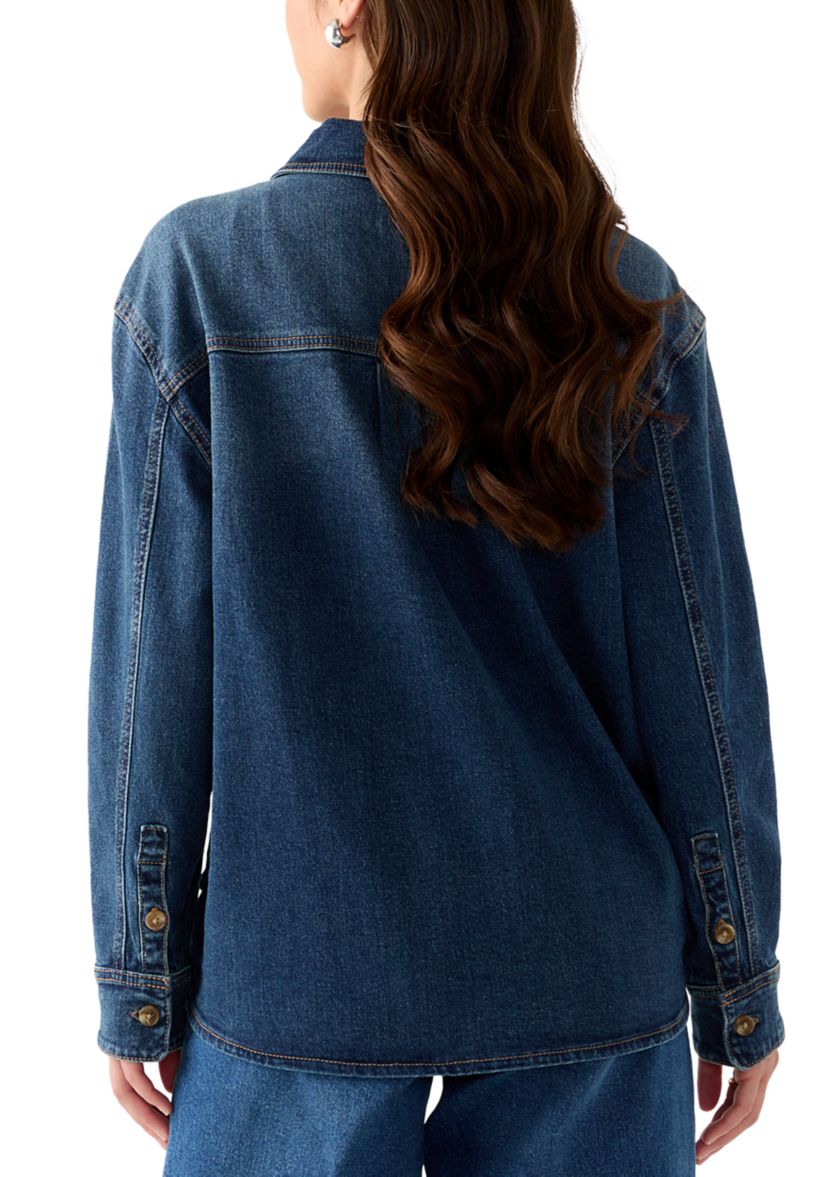 Petite Denim Shacket