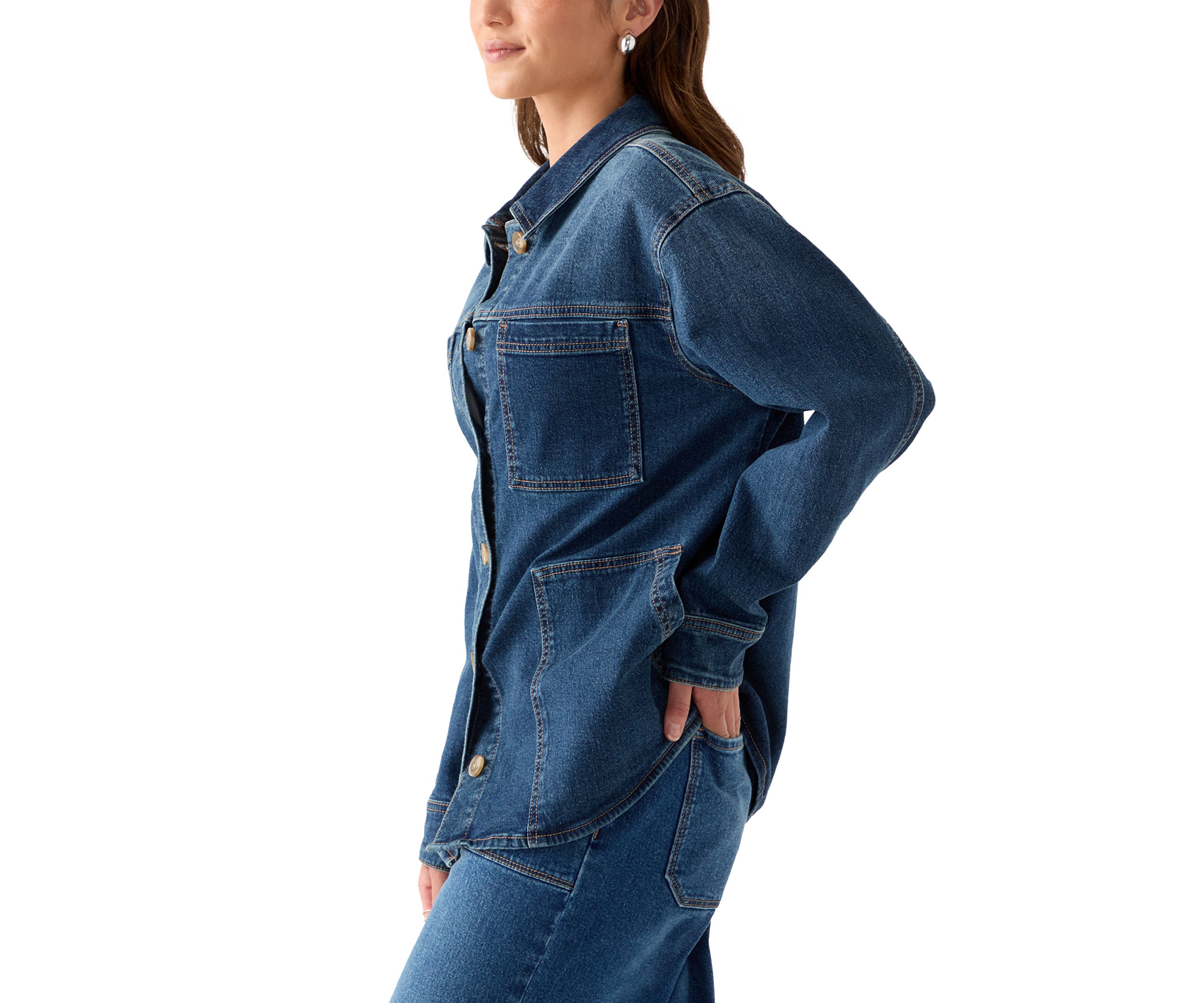 Petite Denim Shacket