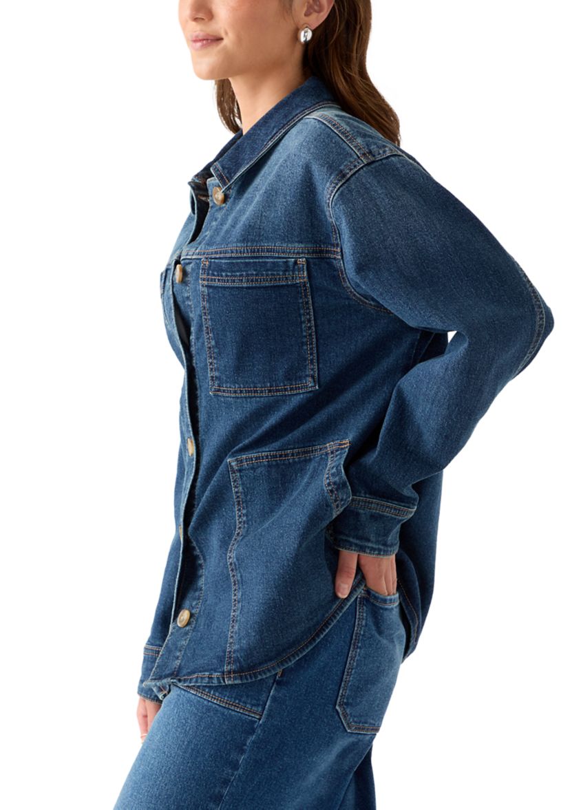 Petite Denim Shacket